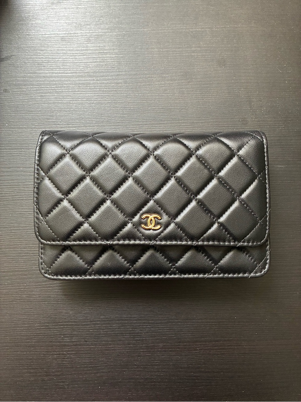 Chanel Quilted Leather Wallet on Chain